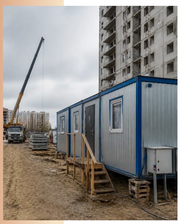 Аренда строительных вагончиков для рабочих в Губахе